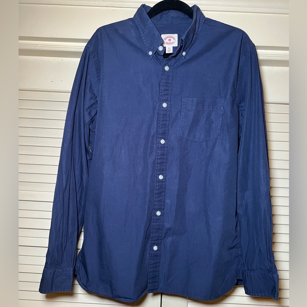Brooks Brothers Red Fleece Cotton Button Down Shirt Top, size XL Classiccore - Picture 7 of 10